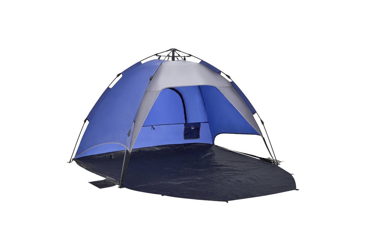pro.tec Strandmuschel, Personen: 2, »Mullsjö« Pop Up Strandzelt 215x135x140cm Polyester Blau pro.tec Strandmuschel, Personen: 2, »Mullsjö« Pop Up Strandzelt 215x135x140cm Polyester Blau von pro.tec