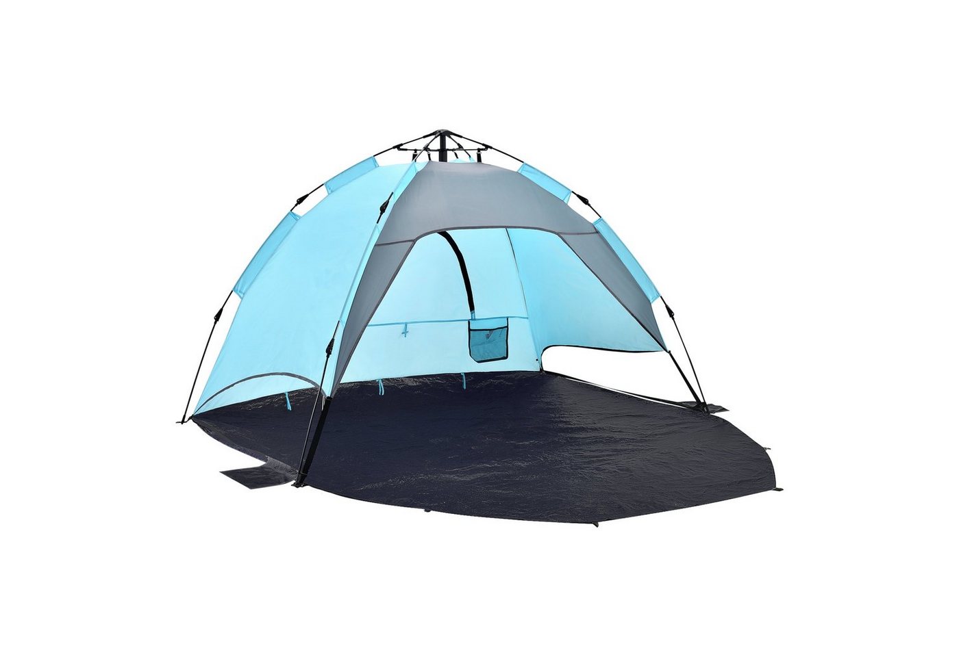 pro.tec Strandmuschel, Personen: 2, »Mullsjö« Pop Up Strandzelt 215x135x140cm Polyester Hellblau pro.tec Strandmuschel, Personen: 2, »Mullsjö« Pop Up Strandzelt 215x135x140cm Polyester Hellblau von pro.tec