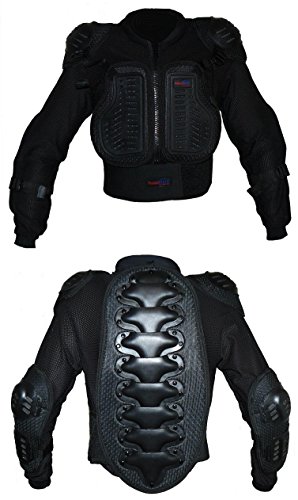 Protectwear Protektorenhemd, Protektorenjacke Kinder für Motocross, Ski, Snowboard, Schwarz, XXS Protectwear Protektorenhemd, Protektorenjacke Kinder für Motocross, Ski, Snowboard, Schwarz, XXS von protectWEAR