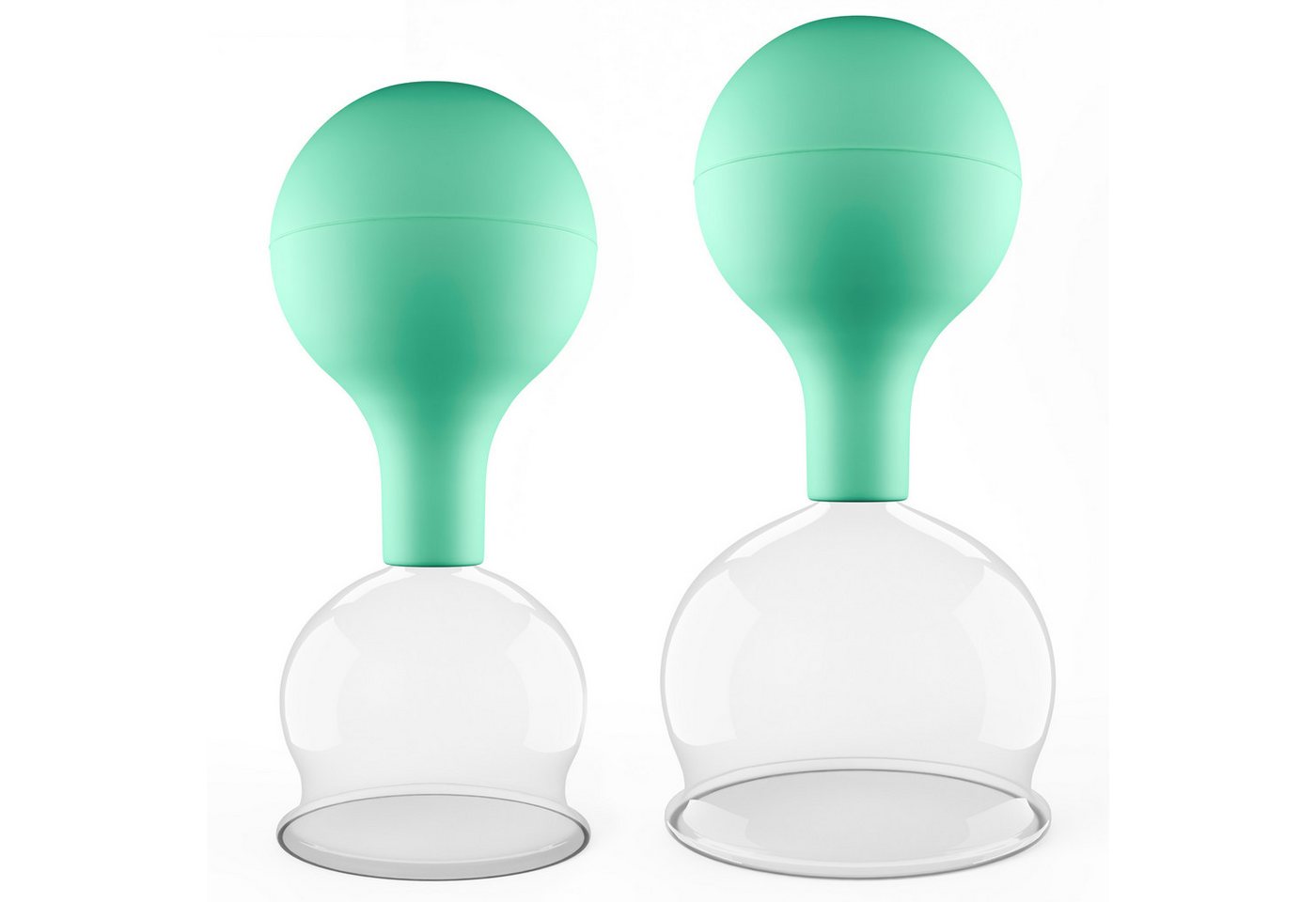 pulox Vakuum-Massager Schröpfgläser Set aus Echtglas 2 Stück 5,2cm und 6,2cm Grün pulox Vakuum-Massager Schröpfgläser Set aus Echtglas 2 Stück 5,2cm und 6,2cm Grün von pulox