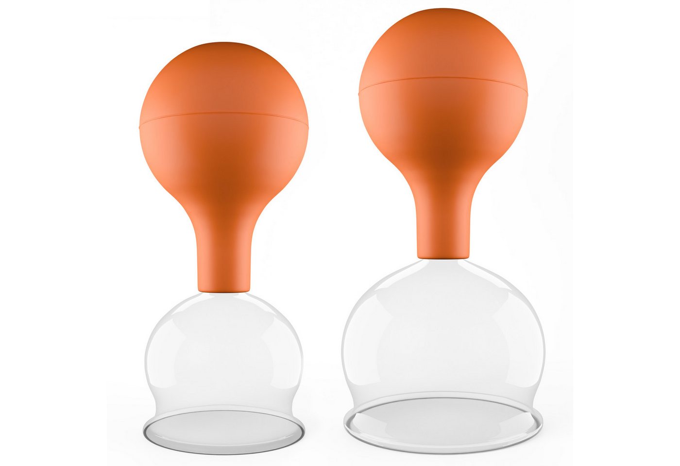 pulox Vakuum-Massager Schröpfgläser Set aus Echtglas 2 Stück 5,2cm und 6,2cm Braun pulox Vakuum-Massager Schröpfgläser Set aus Echtglas 2 Stück 5,2cm und 6,2cm Braun von pulox