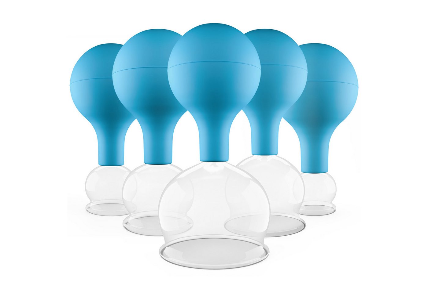 pulox Vakuum-Massager Schröpfgläser Set aus Echtglas 5 Stück diverse Größen Blau pulox Vakuum-Massager Schröpfgläser Set aus Echtglas 5 Stück diverse Größen Blau von pulox