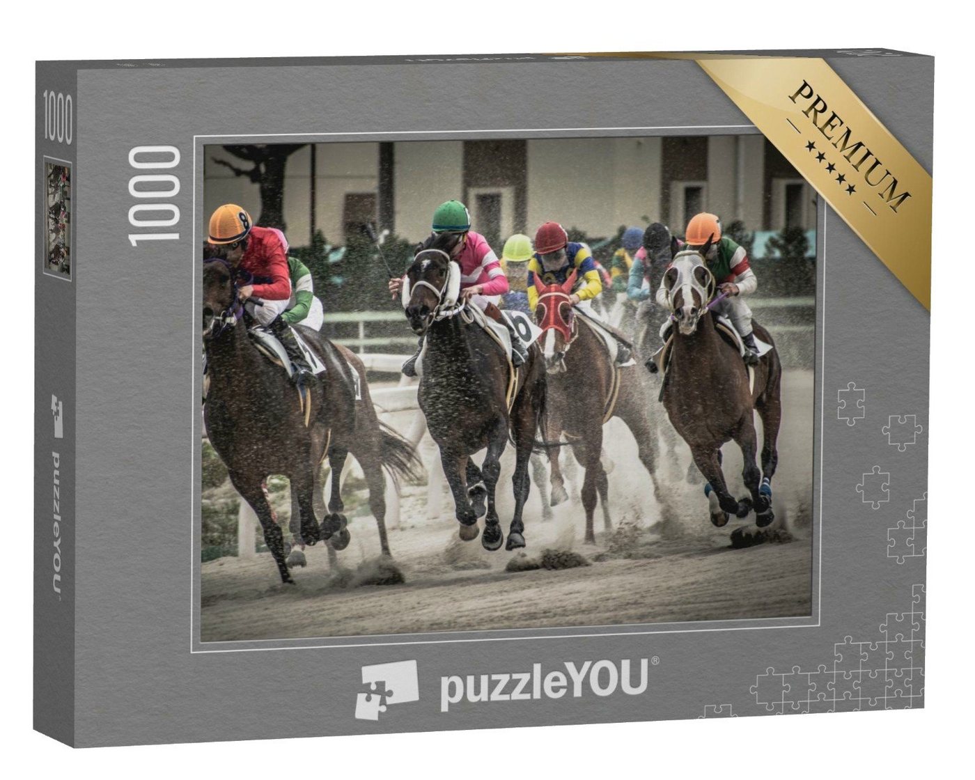 puzzleYOU Puzzle Pferderennen in Japan, 1000 Puzzleteile, puzzleYOU-Kollektionen Sport, Menschen von puzzleYOU