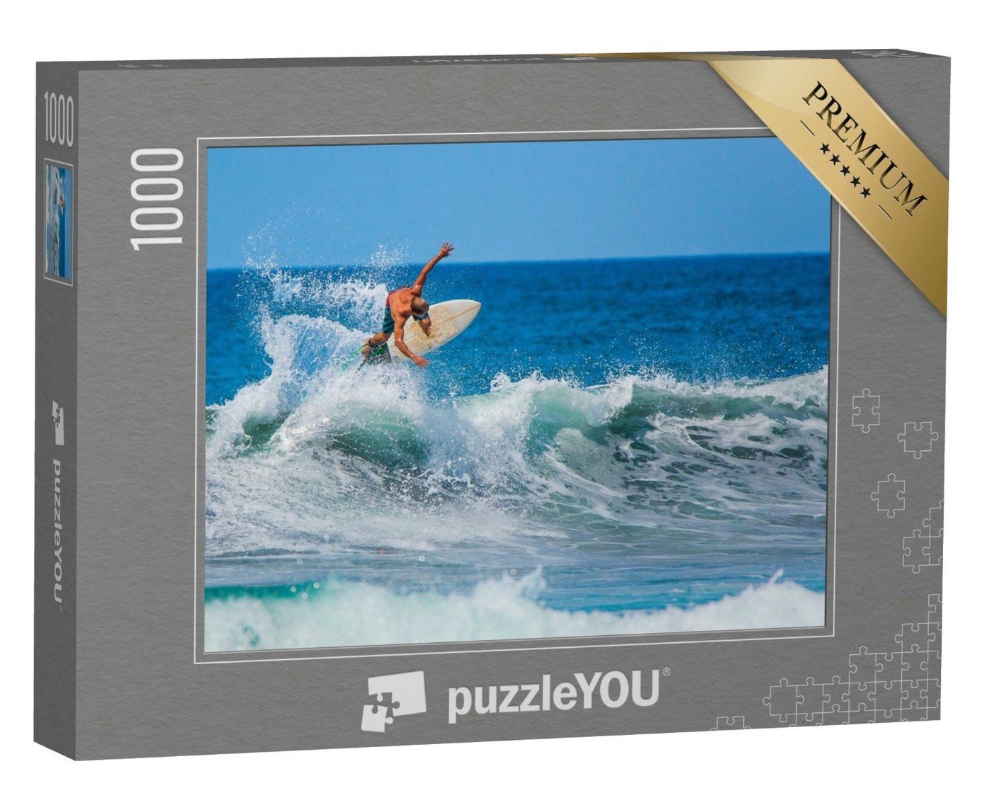 puzzleYOU Puzzle Reiten auf den Wellen, Costa Rica, 1000 Puzzleteile, puzzleYOU-Kollektionen Sport von puzzleYOU