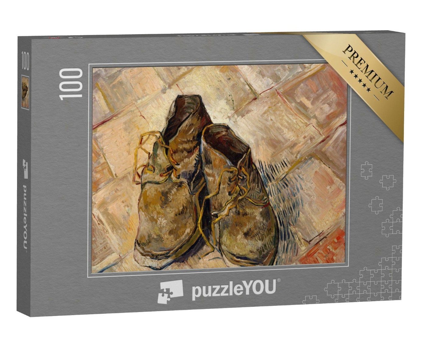 puzzleYOU Puzzle Schuhe, von Vincent Van Gogh, 1888, 100 Puzzleteile, puzzleYOU-Kollektionen Künstler von puzzleYOU