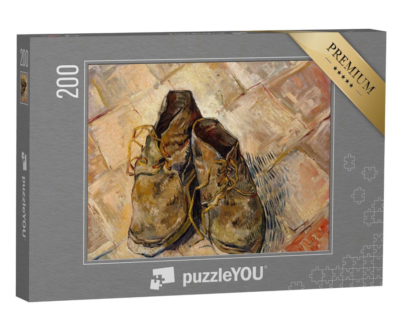 puzzleYOU Puzzle Schuhe, von Vincent Van Gogh, 1888, 200 Puzzleteile, puzzleYOU-Kollektionen Künstler von puzzleYOU