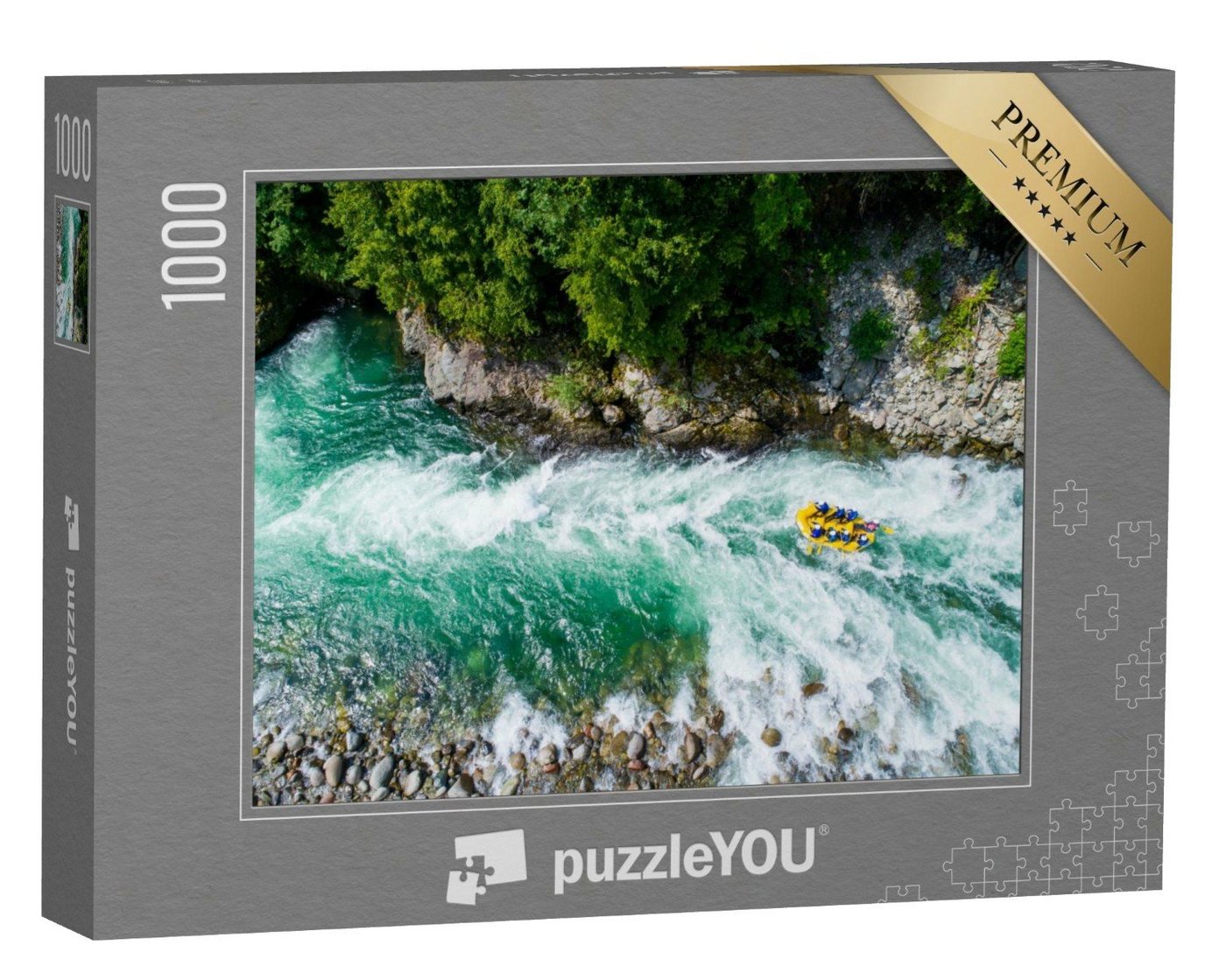 puzzleYOU Puzzle Wildwasser-Rafting im Piemont, Italien, 1000 Puzzleteile, puzzleYOU-Kollektionen Sport, Menschen von puzzleYOU