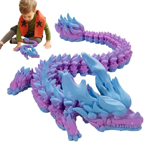 puzzlegame 3D-gedrucktes Drachen-Zappelspielzeug,3D-gedrucktes Drachenspielzeug - 3D-Druck voll bewegliches Spielzeug - Drache-Zappelspielzeug, 3D-Flexibler beweglicher Drache, Flexible Gelenke, von puzzlegame