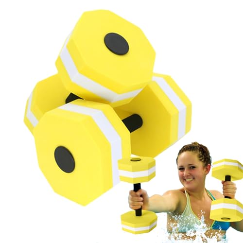 puzzlegame Wasseraerobic-Gewichte, Poolgewichte | 1 Paar Sport-Hanteln für Wasserübungen aus EVA-Schaum | Aqua-Fitness-Langhanteln Übungshandstangen für Wassergewicht, Wasseraerobic von puzzlegame