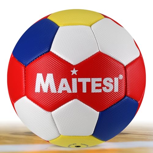 Handball Größe 2, Jugend-Handball-Spielball und Trainingsball, Jugend-offizielle Größe Indoor-Outdoor-Sport-Handball, geeignet für Übungsgeschenke Schüler-Trainingshandball (gelb blau rot weiß) Handball Größe 2, Jugend-Handball-Spielball und Trainingsball, Jugend-offizielle Größe Indoor-Outdoor-Sport-Handball, geeignet für Übungsgeschenke Schüler-Trainingshandball (gelb blau rot weiß) von pwavum