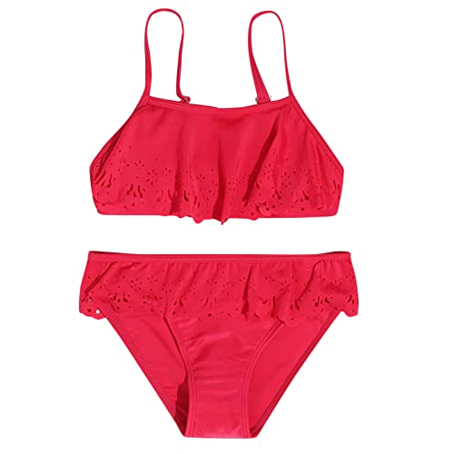 Badeanzug 110/116 mädchen, Mädchen Bikini Set Sommer Bademode Badebekleidung Große Größen Schwarz Badeanzug Bikini Lässige Sport Bikini Set Schwimmanzug UV-Schutz Hawaii Badeanzüge Kinder von pxjsdwe