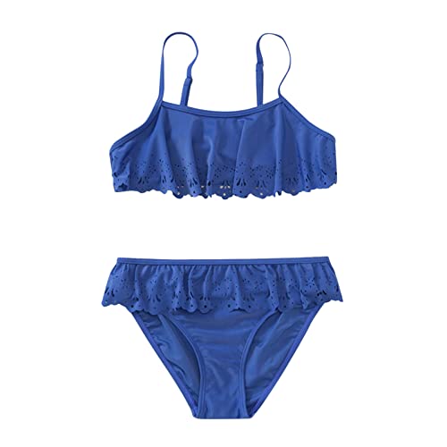 Badeanzug mit Rock, Mädchen Bikini Set Sommer Bademode Badebekleidung Große Größen Schwarz Badeanzug Bikini Lässige Sport Bikini Set Schwimmanzug UV-Schutz Hawaii Badeanzüge Kinder Bikini Tankini von pxjsdwe