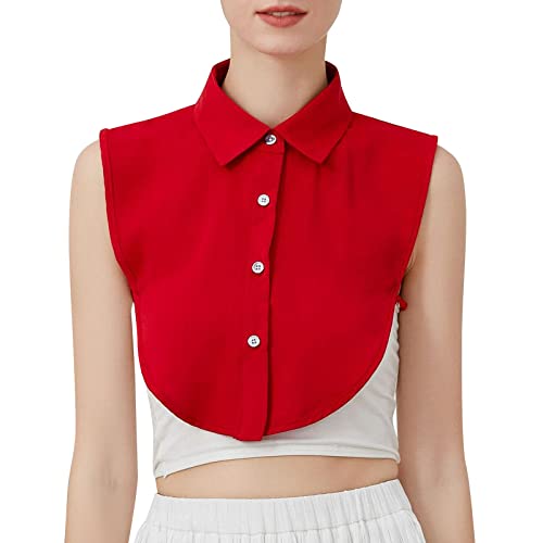 Fake Collar, Krageneinsatz Damen Baumwolle - Abnehmbare Frauen Kragen, Hälfte Shirt Bluse Damen Blusenkragen Einsatz, Fake Kragen für Damen, Eine Größe Passt Am Meisten Fake Collar, Krageneinsatz Damen Baumwolle - Abnehmbare Frauen Kragen, Hälfte Shirt Bluse Damen Blusenkragen Einsatz, Fake Kragen für Damen, Eine Größe Passt Am Meisten von pxjsdwe