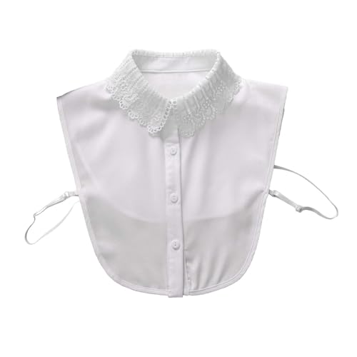 rüschenbluse Damen, Bluseneinsatz Damen Vintage Elegante Blusenkragen Einsatz Krageneinsatz Weiß Detachable Hemdkragen Fake Kragen Abnehmbare Baumwolle Hälfte Shirt Bluse Falscher Kragen rüschenbluse Damen, Bluseneinsatz Damen Vintage Elegante Blusenkragen Einsatz Krageneinsatz Weiß Detachable Hemdkragen Fake Kragen Abnehmbare Baumwolle Hälfte Shirt Bluse Falscher Kragen von pxjsdwe