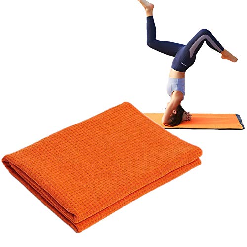 pzcvo Yogatuch rutschfest Yoga Handtuch rutschfest Matte Handtuch für die Übung Handtuch für Yoga Mat Rutschfestes Trainingsmattenhandtuch orange,- von pzcvo