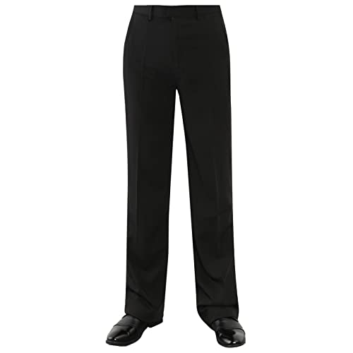ranrann Herren Tanzhose Lange Pants Schlaghose Latein Rumba Jazz Hose Männer Tanzbekleidung für Training Ballsaal Wettbewerb A Schwarz 29 ranrann Herren Tanzhose Lange Pants Schlaghose Latein Rumba Jazz Hose Männer Tanzbekleidung für Training Ballsaal Wettbewerb A Schwarz 29 von ranrann