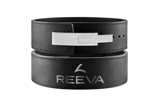 Reeva Nubik-Hebegürtel aus Leder mit Edelstahlschnalle (13 mm) von reeva