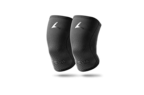 reeva Unisex-Adult Knee Sleeve 5mm reflektierend, Black, XS reeva Unisex-Adult Knee Sleeve 5mm reflektierend, Black, XS von reeva