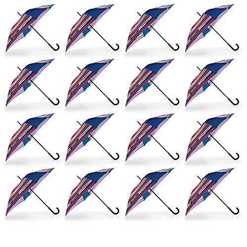 reisenthel Umbrella Regenschirm Stockschirm Langschirm Gehstockschirm Artist Stripes YM3058 mit Zugabe (16er Pack) von reisenthel