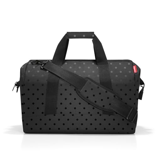 reisenthel allrounder L glossy dots black – Vielfältige Doktortasche zum Reisen, für die Arbeit oder Freizeit – Mit funktional-stylischem Design von reisenthel