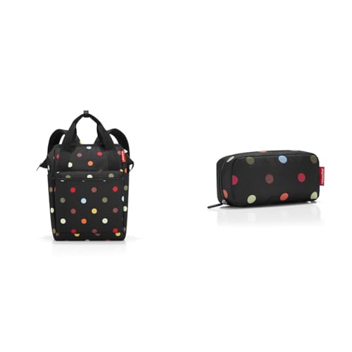 reisenthel allrounder R dots – Rucksack und Tragetasche in einem – Mit Stecklasche für Reisetrolleys & multicase dots, WJ7009, 21 cm von reisenthel