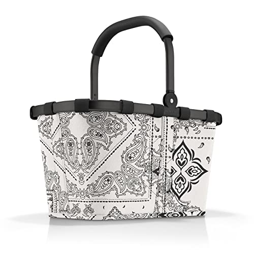 reisenthel carrybag frame bandana white Stabiler Einkaufskorb mit viel Stauraum und praktischer Innentasche Elegantes und wasserabweisendes Design von reisenthel