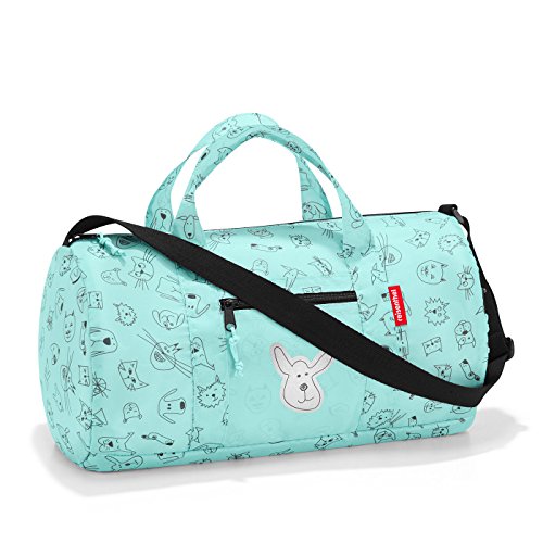 reisenthel mini maxi dufflebag S kids 38 x 21 x 21 cm 10 Liter cats and dogs mint von reisenthel