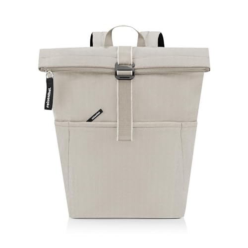 reisenthel rolltop backpack - urbaner und stylischer Rucksack, modernes Design, geräumiger Rucksack für Freizeit, Arbeitsweg und City-Trip, Couleur:herringbone sand reisenthel rolltop backpack - urbaner und stylischer Rucksack, modernes Design, geräumiger Rucksack für Freizeit, Arbeitsweg und City-Trip, Couleur:herringbone sand von reisenthel