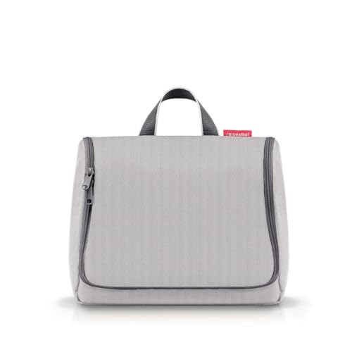 reisenthel toiletbag XL Herringbone Grey - praktischer Kulturbeutel mit Haken, wasserabweisendes Material reisenthel toiletbag XL Herringbone Grey - praktischer Kulturbeutel mit Haken, wasserabweisendes Material von reisenthel