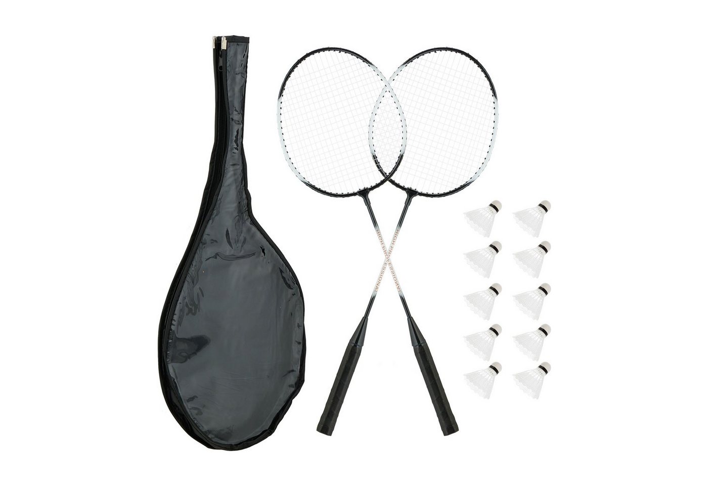 relaxdays Badmintonschläger Badminton Set mit Tasche relaxdays Badmintonschläger Badminton Set mit Tasche von relaxdays