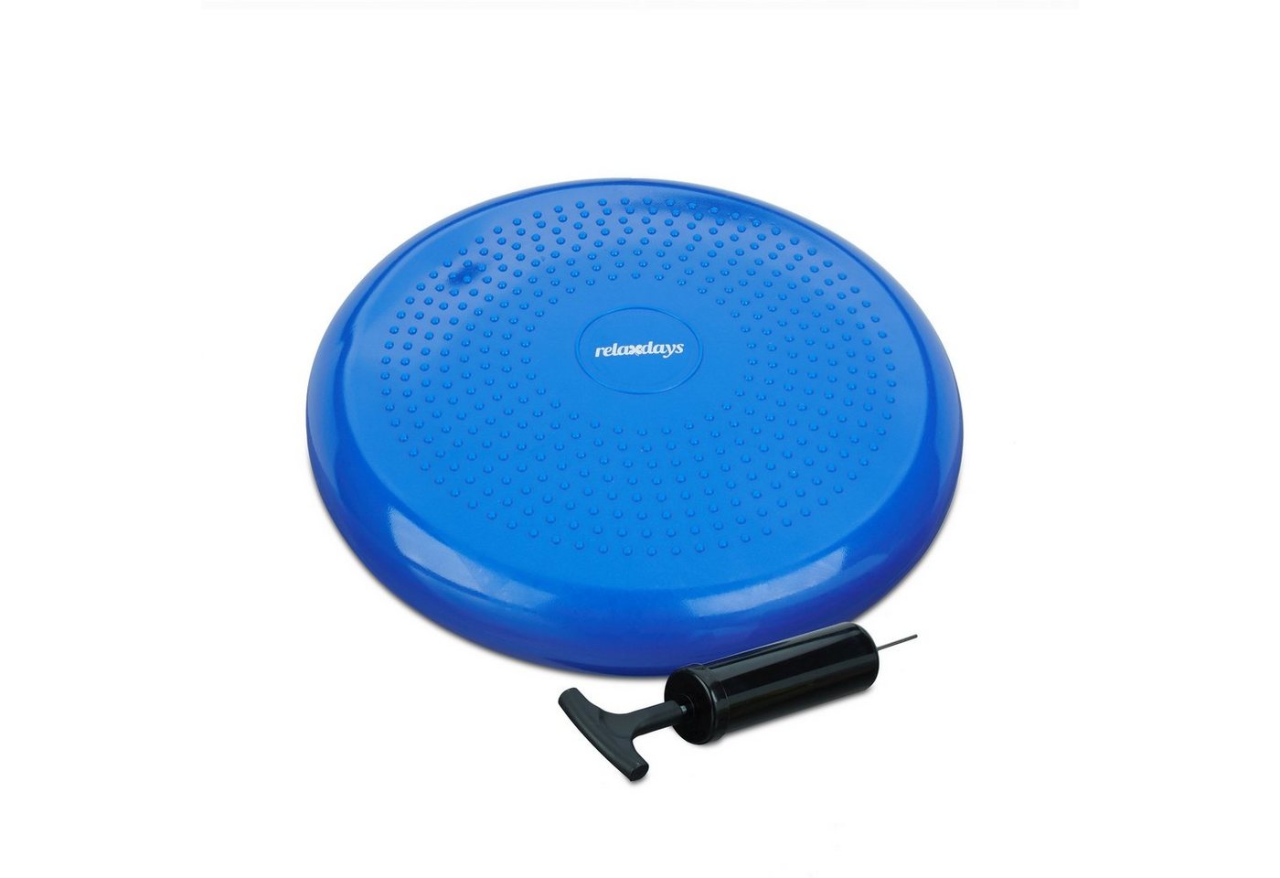 relaxdays Balancekissen Balance Kissen 33 cm mit Luftpumpe, Blau relaxdays Balancekissen Balance Kissen 33 cm mit Luftpumpe, Blau von relaxdays