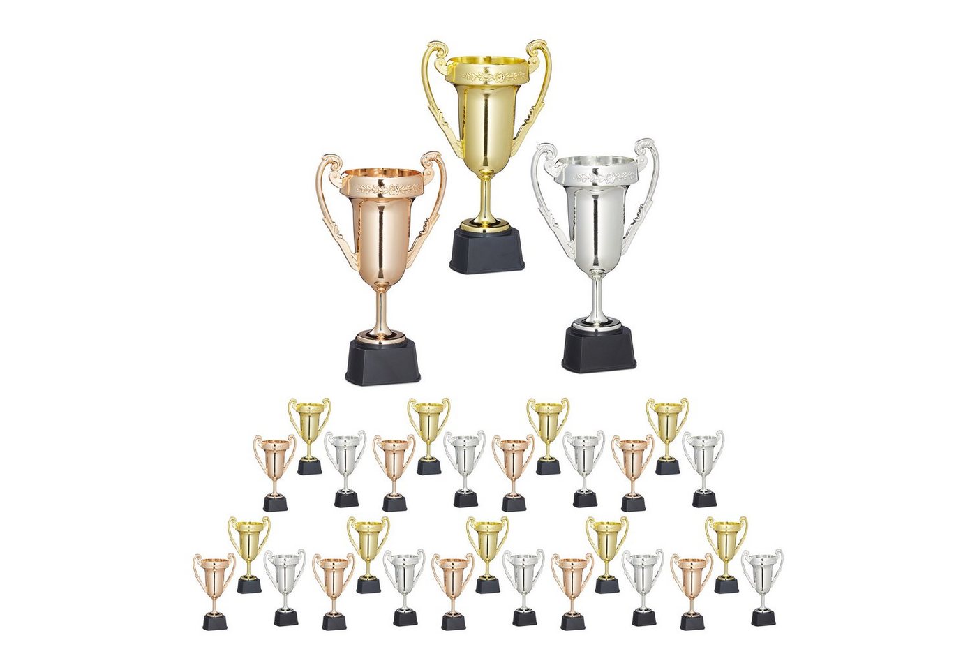 relaxdays Dekoobjekt 30 x Pokal relaxdays Dekoobjekt 30 x Pokal von relaxdays