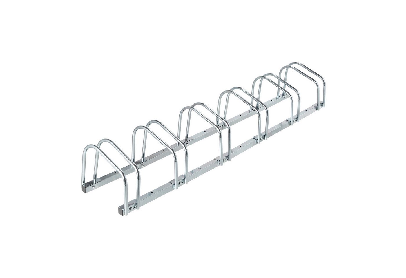 relaxdays Fahrradständer Silberner Fahrradständer für 6 Fahrräder relaxdays Fahrradständer Silberner Fahrradständer für 6 Fahrräder von relaxdays