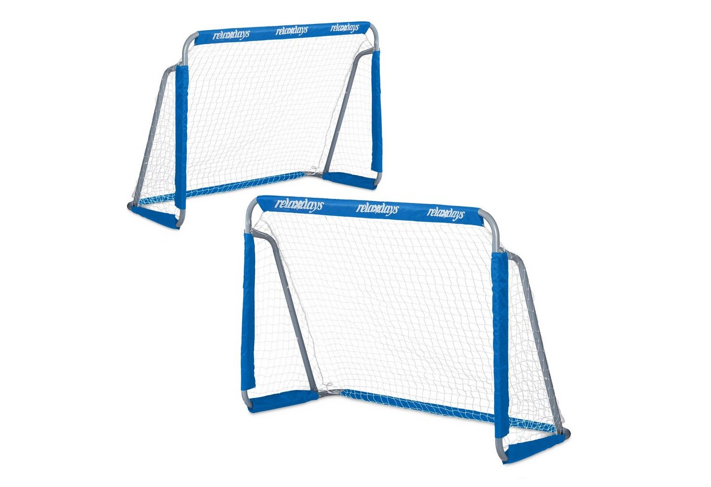 relaxdays Fußballtor 2er Set blau relaxdays Fußballtor 2er Set blau von relaxdays