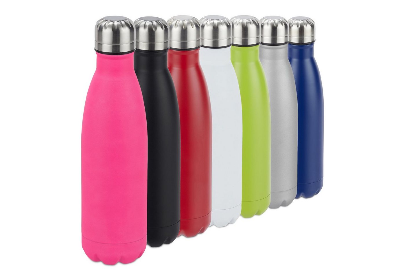 relaxdays Isolierflasche Trinkflasche Edelstahl, Pink relaxdays Isolierflasche Trinkflasche Edelstahl, Pink von relaxdays