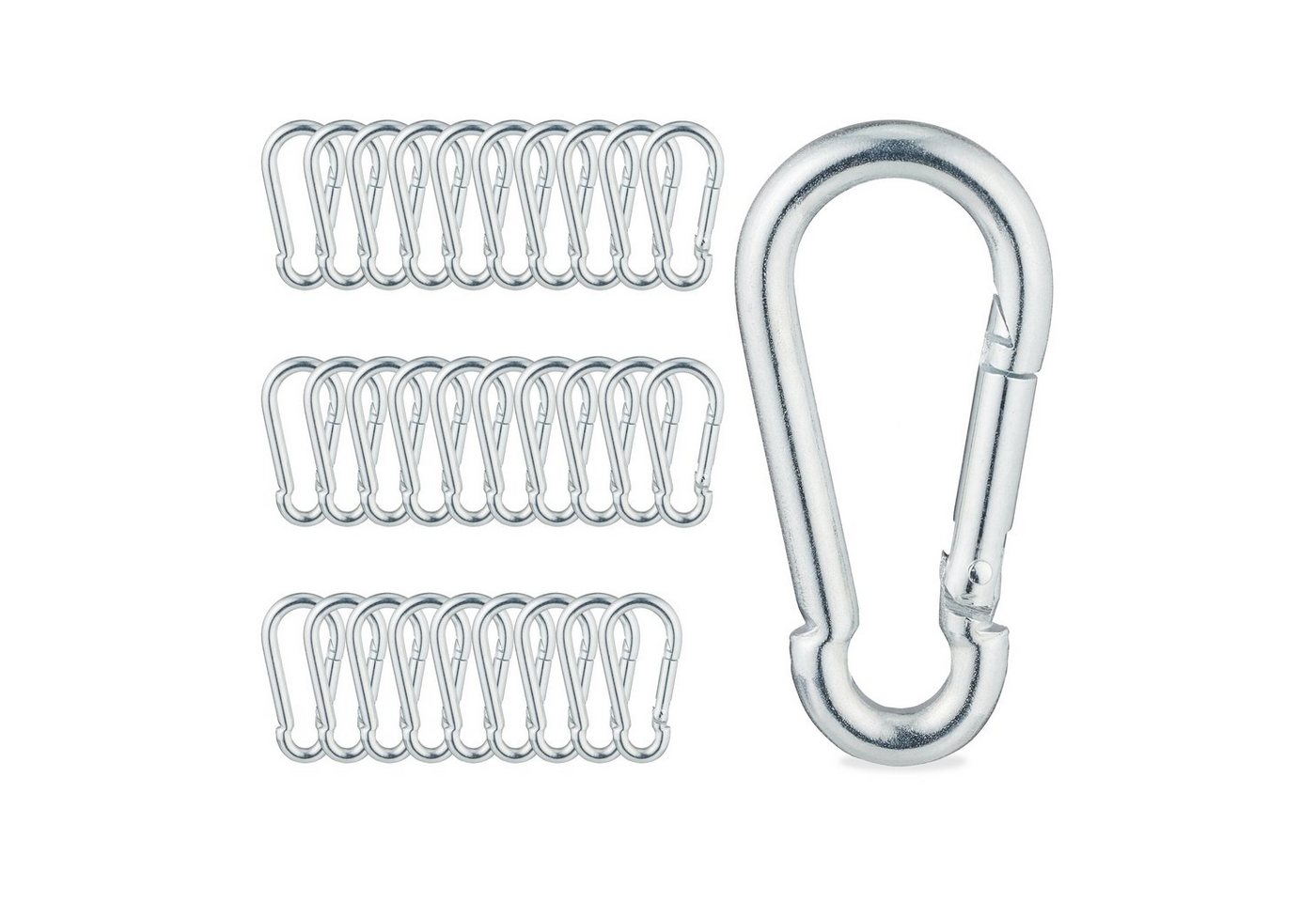 relaxdays Karabiner 30er Set relaxdays Karabiner 30er Set von relaxdays