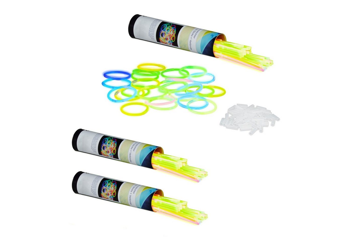 relaxdays Knicklicht 300 x Knicklichter mit Verbindern relaxdays Knicklicht 300 x Knicklichter mit Verbindern von relaxdays