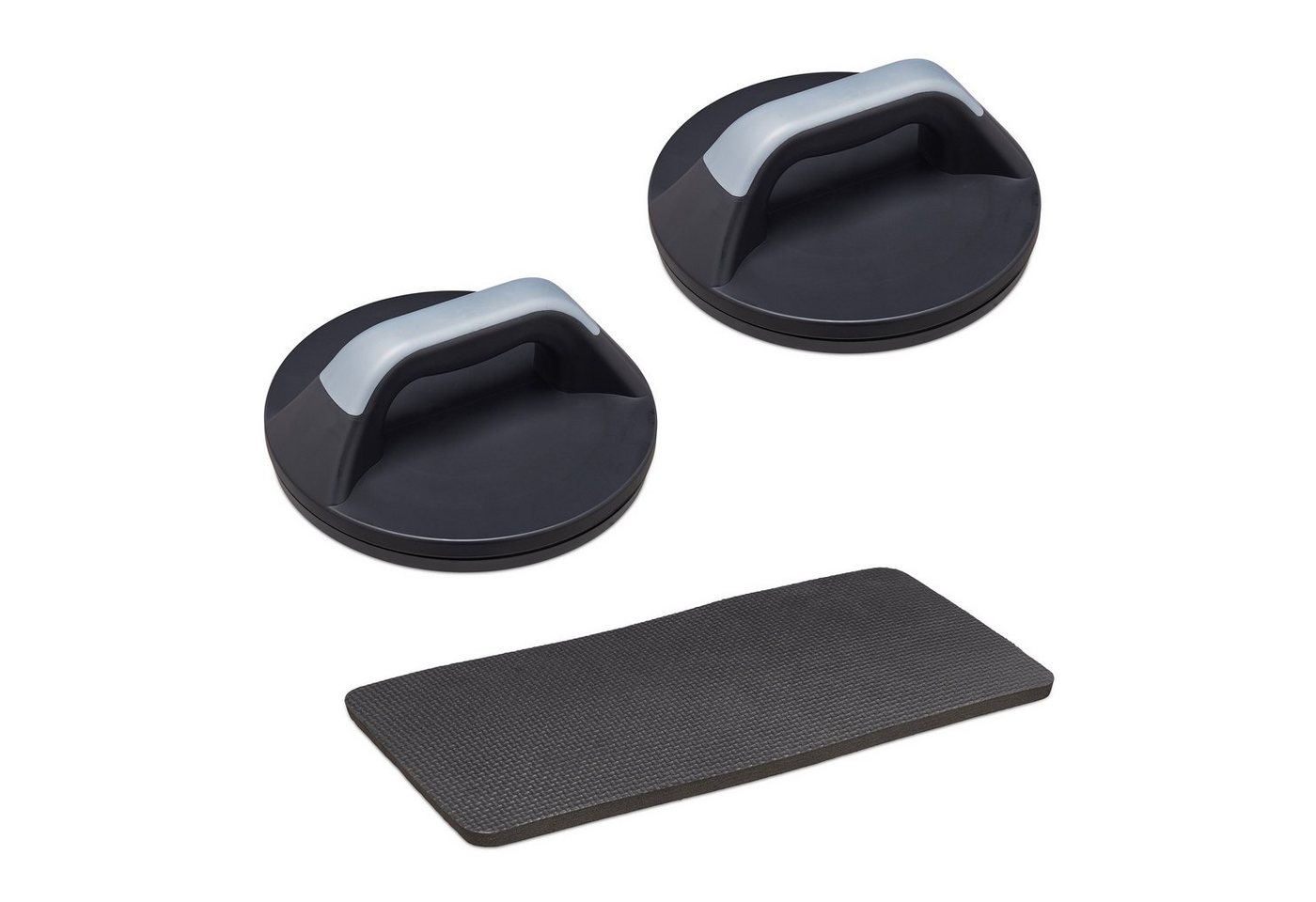 relaxdays Liegestützgriffe drehbar 2er Set, Grau relaxdays Liegestützgriffe drehbar 2er Set, Grau von relaxdays