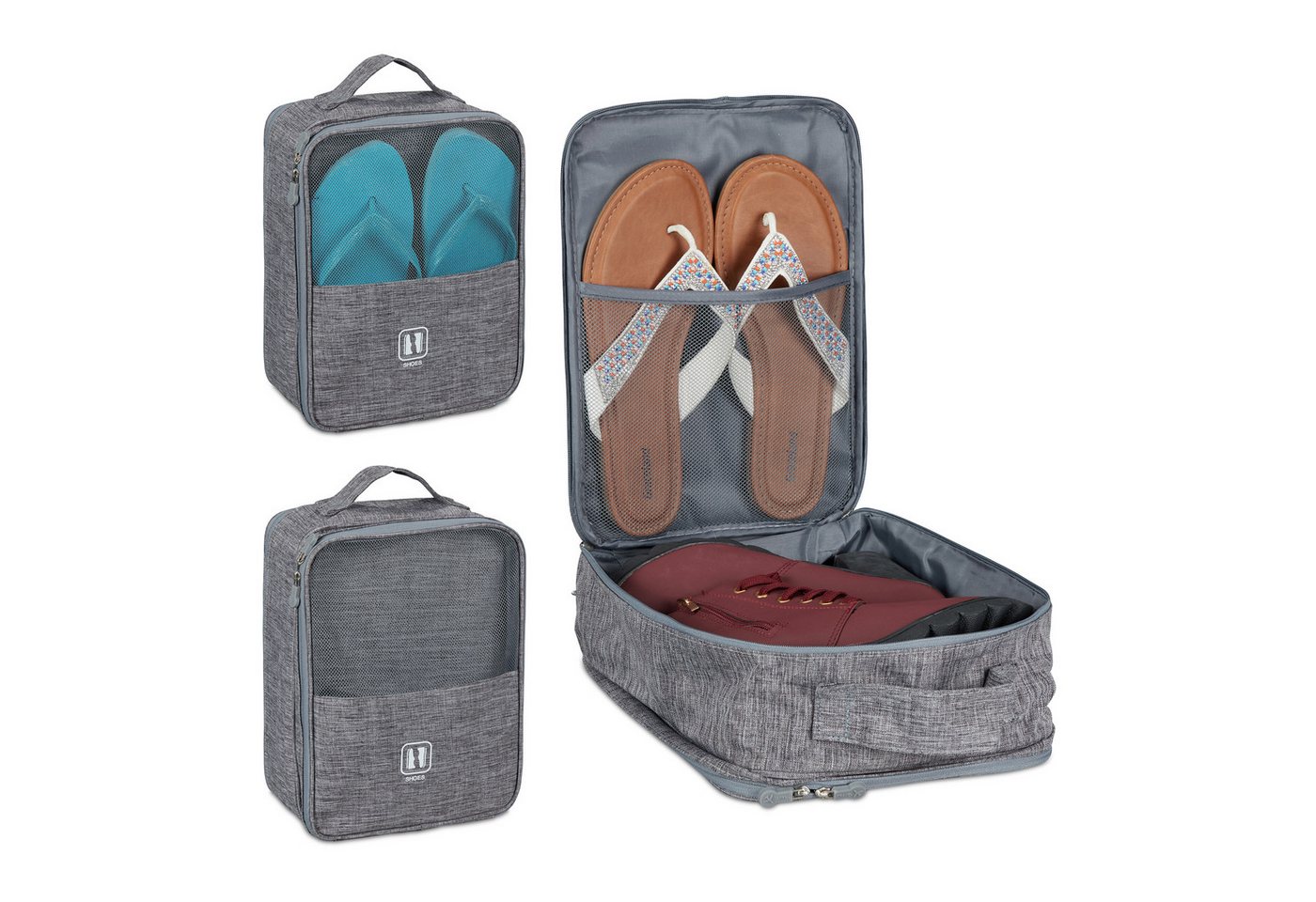 relaxdays Reisetasche 3er Set Schuhtasche Reise relaxdays Reisetasche 3er Set Schuhtasche Reise von relaxdays