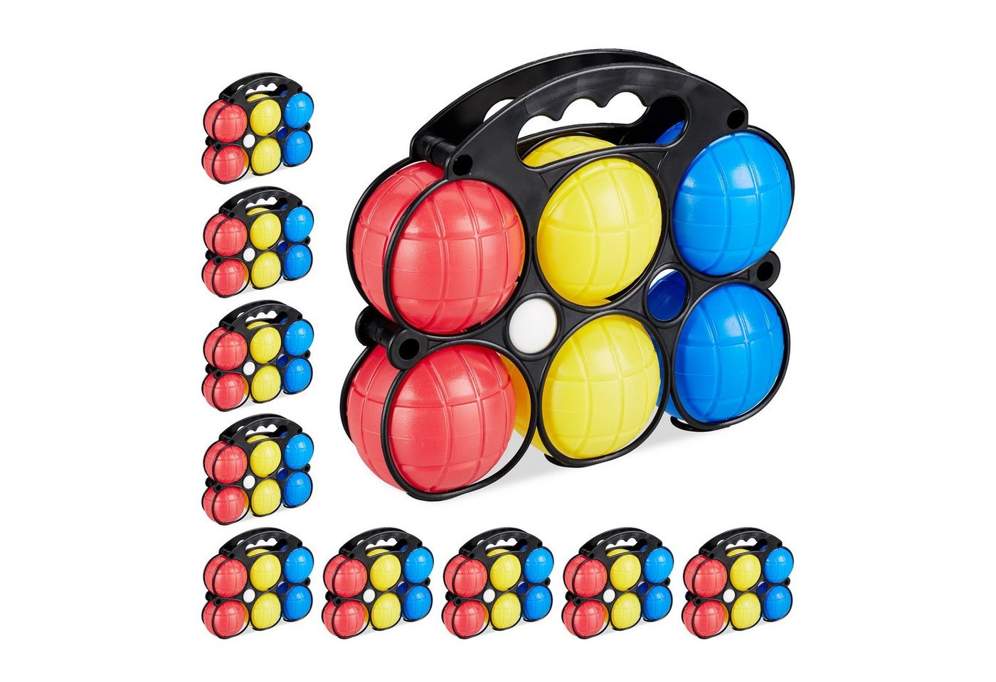 relaxdays Spielball 10 x Boccia Spiel à 6 Kugeln relaxdays Spielball 10 x Boccia Spiel à 6 Kugeln von relaxdays