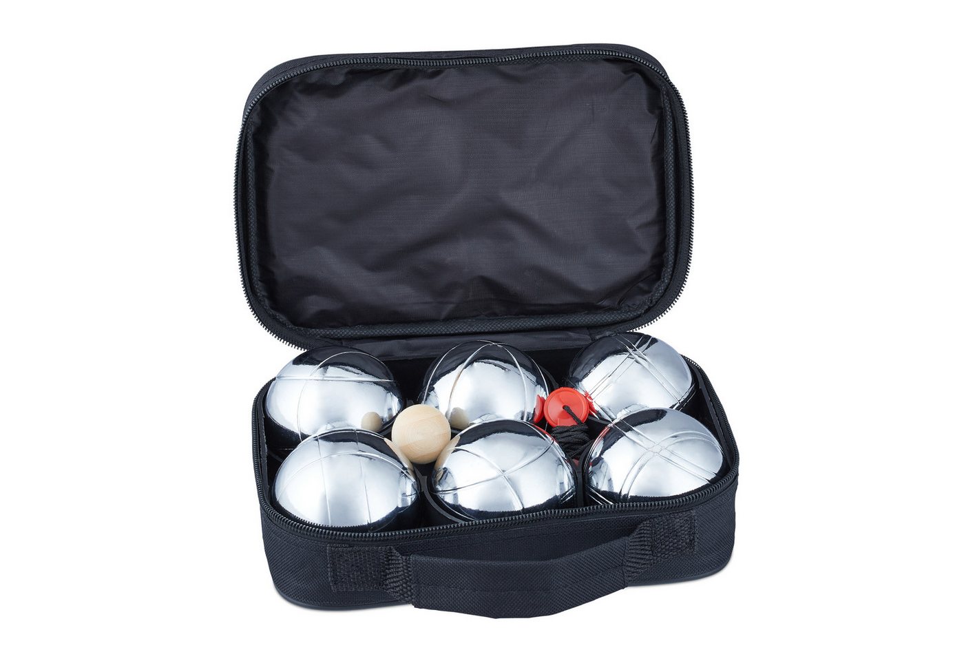 relaxdays Spielball Boule Set Metall 6 Kugeln relaxdays Spielball Boule Set Metall 6 Kugeln von relaxdays