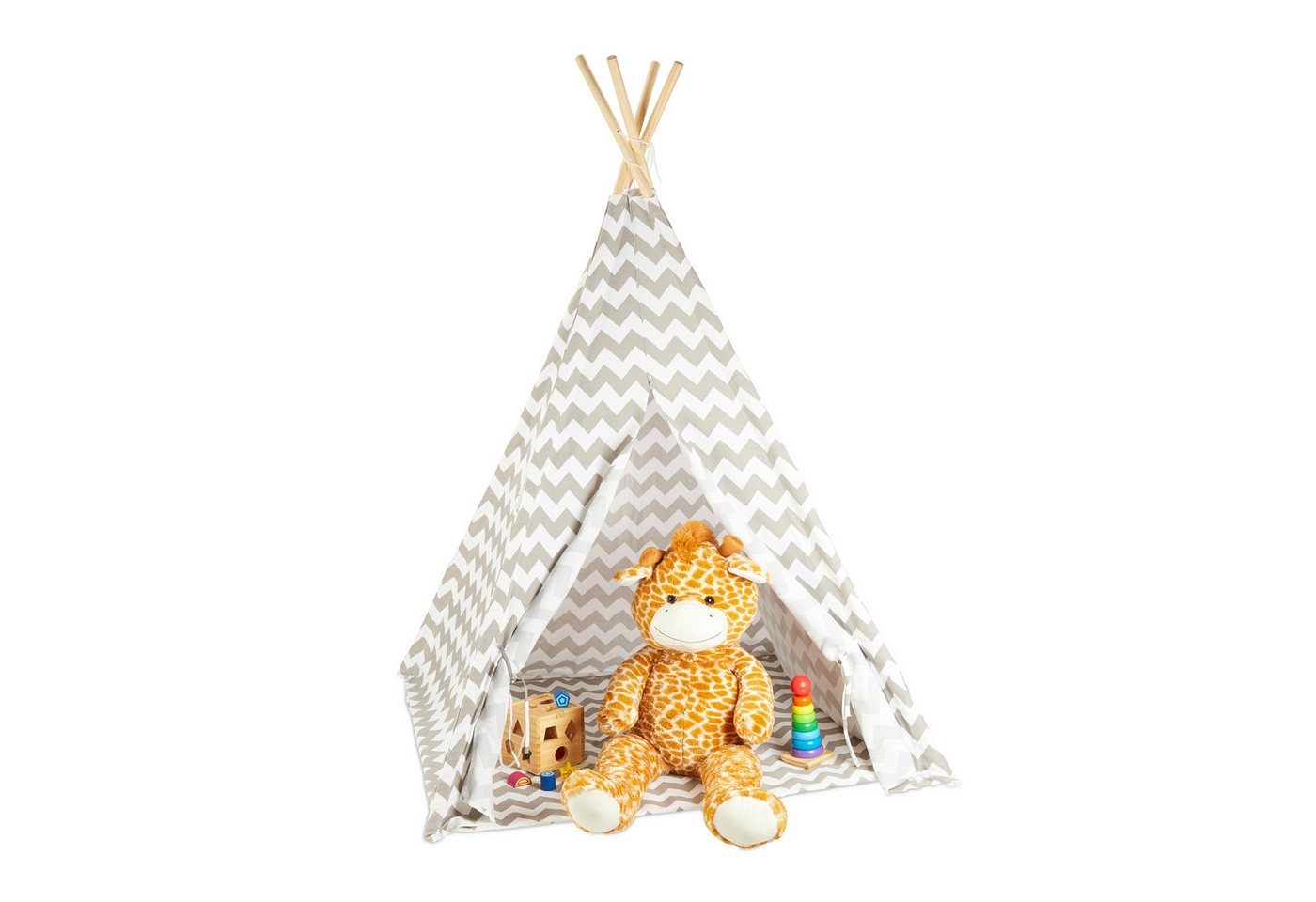 relaxdays Spielzelt Tipi Zelt Kinder von relaxdays