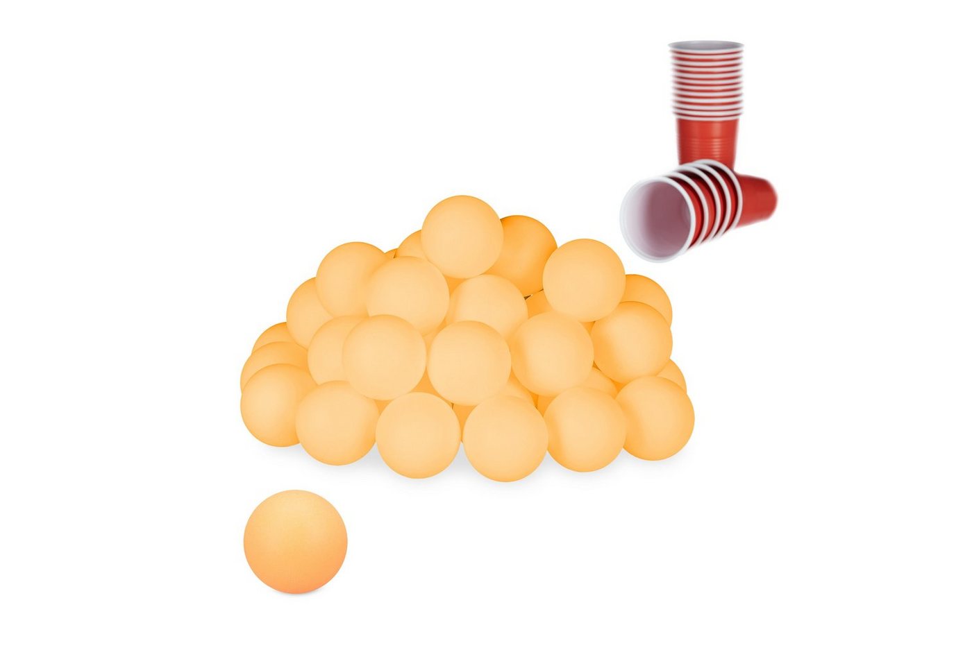 relaxdays Tischtennisball Beer Pong Bälle orange relaxdays Tischtennisball Beer Pong Bälle orange von relaxdays