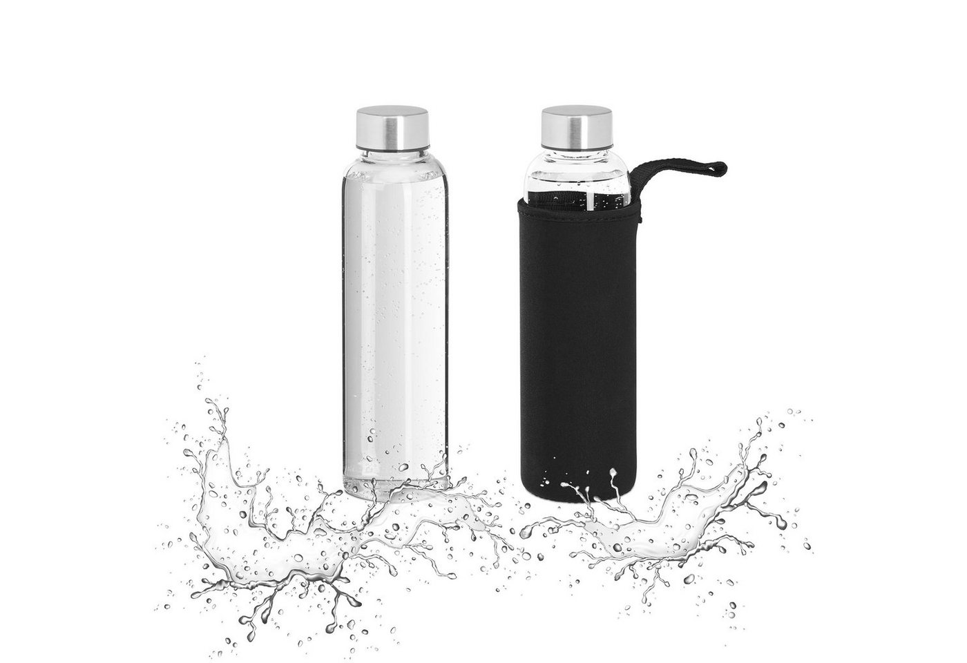 relaxdays Trinkflasche 2er Set Trinkflasche 500 ml relaxdays Trinkflasche 2er Set Trinkflasche 500 ml von relaxdays