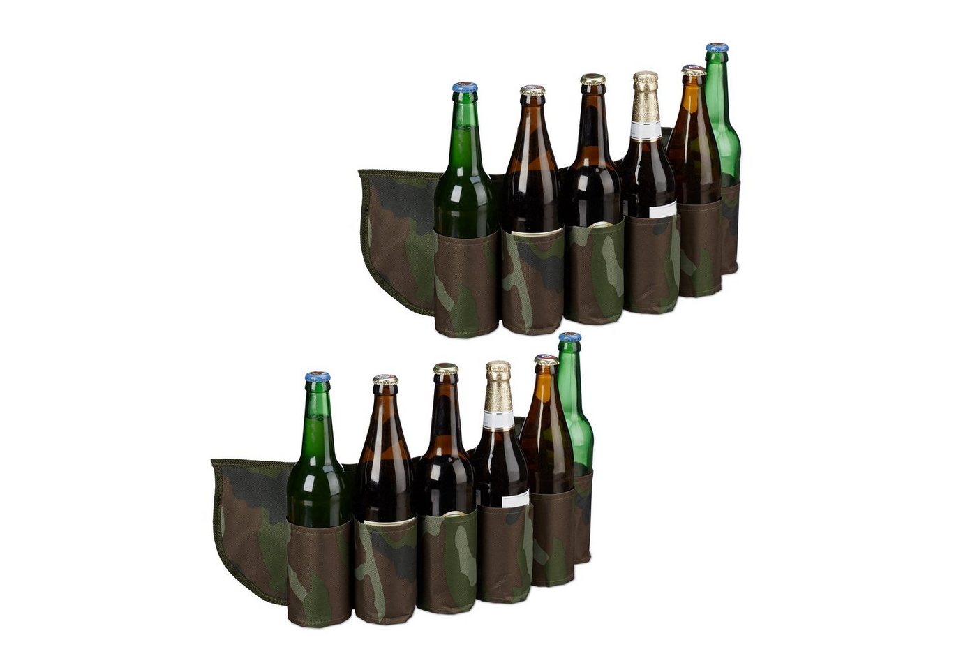relaxdays Trinkgürtel 2 x Biergürtel für 6 Dosen & Flaschen relaxdays Trinkgürtel 2 x Biergürtel für 6 Dosen & Flaschen von relaxdays