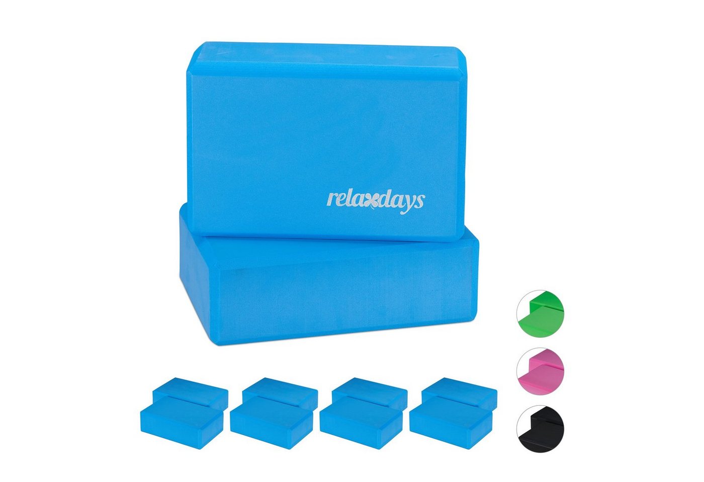 relaxdays Yogablock 10 x Yogablock blau relaxdays Yogablock 10 x Yogablock blau von relaxdays