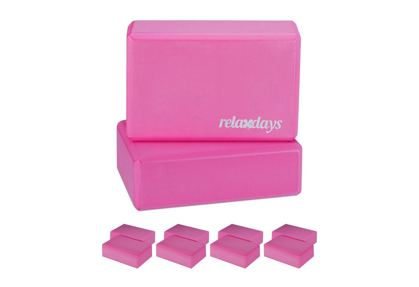 relaxdays Yogablock 10 x Yogablock pink relaxdays Yogablock 10 x Yogablock pink von relaxdays