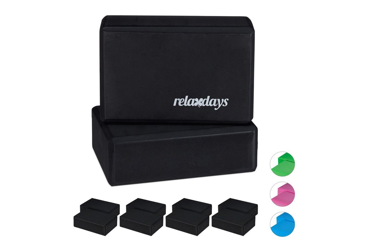 relaxdays Yogablock 10 x Yogablock schwarz relaxdays Yogablock 10 x Yogablock schwarz von relaxdays