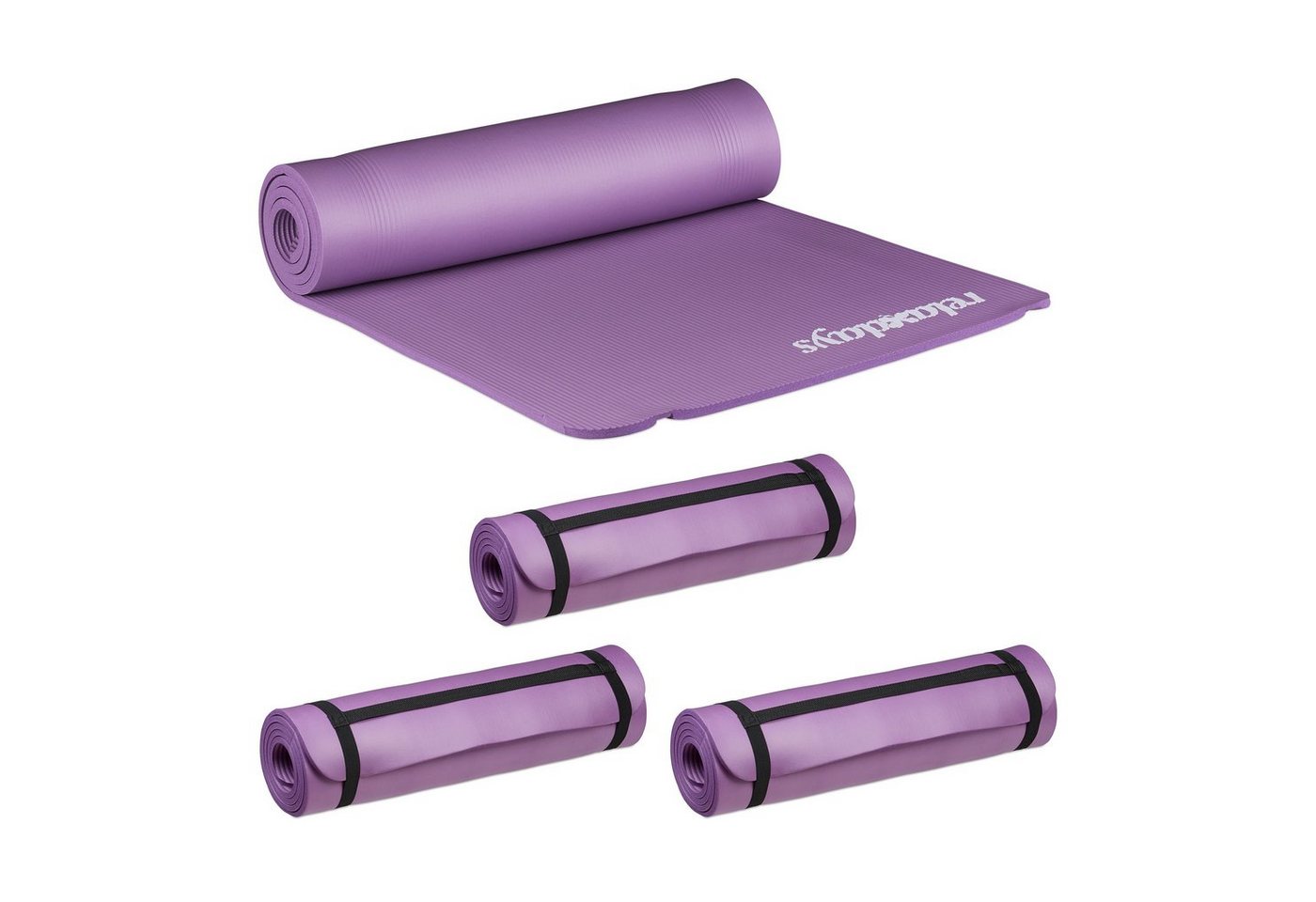 relaxdays Yogamatte 4 x Yogamatte 1 cm dick lila relaxdays Yogamatte 4 x Yogamatte 1 cm dick lila von relaxdays