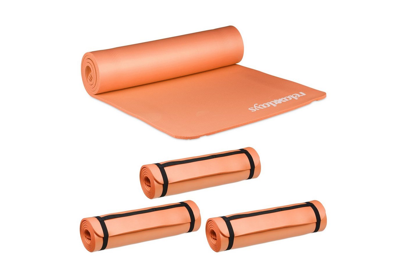 relaxdays Yogamatte 4 x Yogamatte 1 cm dick orange relaxdays Yogamatte 4 x Yogamatte 1 cm dick orange von relaxdays